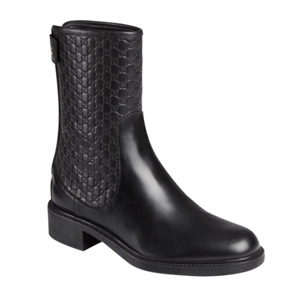 Gucci Micro Gg Guccissima Leather Boots/Booties